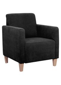 Max Winzer , Schwarz , Textil , Buche , 71x81x70 cm , Goldenes M, Made in Germany , Wohnzimmer, Sessel, Polstersessel