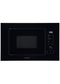 Mican , Schwarz , Metall, Glas , 60x38.2x32 cm , Schnellaufheizung, Auftaufunktion, Timerfunktion, Kindersicherung ,