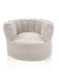 Mid.you , Beige , Textil , F&uuml;llung: Styroporkugeln , 95x65x95 cm , Made in EU, FSC MIX , Indoor , Kleinm&ouml;bel, Sitzs&auml;cke