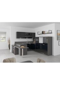 M&Ouml;BELIX M&ouml;belix , Holzwerkstoff , 8 Schubladen , U-Form , 294x298 cm , K&uuml;che, K&uuml;chenbl&ouml;cke, K&uuml;chen in U-Form