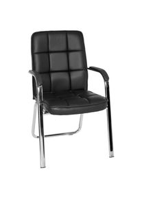 Mid.you , Schwarz , Metall, Textil , 54x93x44 cm , B&uuml;rom&ouml;bel, B&uuml;rost&uuml;hle, Besucherst&uuml;hle