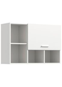 Mid.you , Wei&szlig; , Holzwerkstoff , 2 F&auml;cher , einzeln stellbar , 95x64x34 cm , FSC MIX , h&auml;ngend , Badezimmer, Badezimmerm&ouml;bel, Badezimmerschr&auml;nke, H&auml;ngeschr&auml;nke Bad