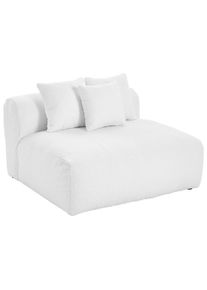 Livetastic , Wei&szlig; , Textil , 120x70x122 cm , Made in EU , erweiterbar, R&uuml;cken echt, individuell planbar ,