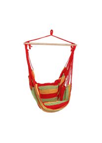 M&Ouml;BELIX M&ouml;belix , Gelb, Gr&uuml;n, Rot , Holz, Textil , F&uuml;llung: Baumwollf&uuml;llung,Baumwollf&uuml;llung , 90x120x60 cm , Gartenm&ouml;bel, Relaxm&ouml;bel, H&auml;ngesessel