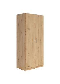 M&Ouml;BELIX M&ouml;belix , Eiche Artisan , Holzwerkstoff , 3 F&auml;cher , 91x197x54 cm ,
