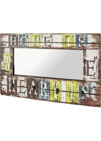 M&Ouml;BELIX M&ouml;belix , Mehrfarbig , Metall, Holzwerkstoff , 80x52x10 cm , Garderobe, Wandhaken & Paneele, Wandgarderobe