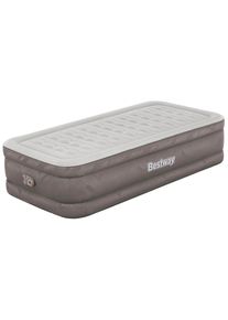 Bestway , Braun, Grau , Metall, Kunststoff , 191x97x46 cm , RoHS, GS-gepr&uuml;ft , integrierte elektrische Pumpe, beflockte Schlafseite , Schlafzimmer, Betten, G&auml;stebetten, Luftbetten