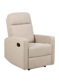 Mid.you , Beige , Textil , 72x103x91 cm , Relaxfunktion , Wohnzimmer, Sessel, Fernsehsessel