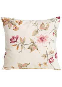 Max Winzer , Rot, Wei&szlig; , Textil , Blume , F&uuml;llung: Silikon,Silikon , 40x40 cm , Goldenes M, Made in Europe , Heimtextilien, Wohntextilien, Kissen, Zierkissen