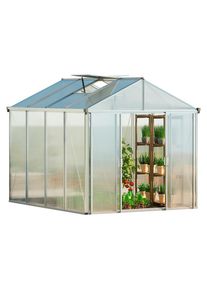 M&Ouml;BELIX M&ouml;belix , Silberfarben , Metall , 225x232x299 cm , Freizeit im Garten, Gartenpflege, Gew&auml;chsh&auml;user