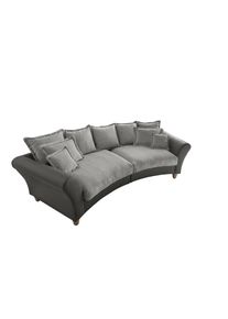 Livetastic , Anthrazit, Grau , Holz, Textil , Buche, Fichte, Kiefer,Buche , Uni , F&uuml;llung: Schaumstoff,Schaumstoff,Schaumstoff , 328x98x134 cm , Made in EU , R&uuml;cken echt, Armteil links, Armteil rechts , Wohnzimmer, Sofas & Couches, Sofas, Big Sofas