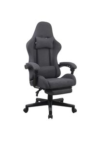 M&Ouml;BELIX M&ouml;belix , Grau , Metall, Kunststoff, Textil , 63x114x62 cm , Sitzfl&auml;che 360&deg; drehbar, inklusive Armlehnen, ausziehbare Fu&szlig;st&uuml;tze , B&uuml;rom&ouml;bel, B&uuml;rost&uuml;hle, Chefsessel