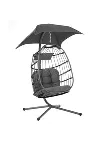 TV - Unser Original , Grau , Metall , Gartenm&ouml;bel, Relaxm&ouml;bel, H&auml;ngesessel