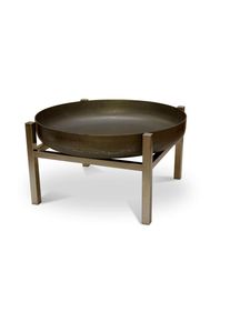 M&Ouml;BELIX M&ouml;belix , Edelstahlfarben, Rostfarben , Metall , 63x34.5x63 cm , Gr&uuml;ner Punkt, Made in Europe, Handmade in Europe , abnehmbare Standf&uuml;&szlig;e, hitzebest&auml;ndig ,