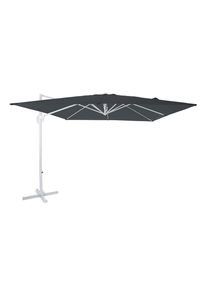 M&Ouml;BELIX M&ouml;belix , Grau, Wei&szlig; , Textil , 250 cm , Gr&uuml;ner Punkt, Europ&auml;ischer Sicherheitsstandard , 360&deg; drehbar , Gartenm&ouml;bel, Sonnenschutz, Sonnenschirme