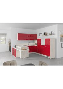 Impuls , Holzwerkstoff , 8 Schubladen , U-Form , 294x298 cm , K&uuml;che, K&uuml;chenbl&ouml;cke, K&uuml;chen in U-Form