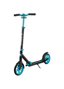 M&Ouml;BELIX M&ouml;belix , Schwarz, T&uuml;rkis , Metall , 45x108x89 cm , Hinterrad-Reibungsbremse, h&ouml;henverstellbarer Lenker mit Schnellspanner, Schnellklappmechanismus, Aluminium-Rahmen, Seitenst&auml;nder, Antirutsch-Trittbrett mit Bremse, faltbarer Lenker, ABEC-7-Kugellager, reflektierend , Freizeit, Skaten, Scooter
