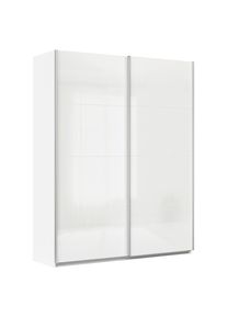 M&Ouml;BELIX M&ouml;belix , Wei&szlig;, Wei&szlig; Hochglanz , Holzwerkstoff , 4 F&auml;cher , 181x229x62 cm , Blauer Engel, Goldenes M, Made in Germany , Schlafzimmer, Kleiderschr&auml;nke, Schwebet&uuml;renschr&auml;nke