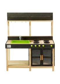 EXIT Toys , Grau , Holz, Kunststoff , Zeder , 55x115x102 cm , T&Uuml;V-gepr&uuml;ft, Fsc, EN 71 , mit Kn&ouml;pfen , Spielwaren, Spielzeug, Kinderk&uuml;chen & Werkb&auml;nke