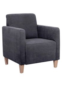 Max Winzer , Anthrazit , Textil , Buche , 71x81x70 cm , Goldenes M, Made in Germany , Wohnzimmer, Sessel, Polstersessel