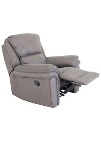 Livetastic , Grau, Schwarz , Metall, Kunststoff, Textil , 98.5x96x99 cm , abwischbar , Wohnzimmer, Sessel, Fernsehsessel