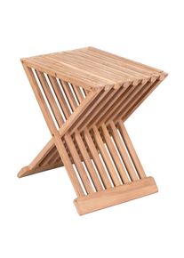 Gardenson , Teakfarben , Holz , Teakholz , rechteckig , 45x33x41 cm , klappbar , Freizeit im Garten, Gartenaccessoires