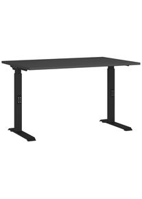 Germania , Graphitfarben, Schwarz , Metall, Holzwerkstoff , rechteckig , 80x68-91x120 cm , h&ouml;henverstellbar , B&uuml;rom&ouml;bel, Schreibtische, H&ouml;henverstellbare Schreibtische
