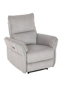 M&Ouml;BELIX M&ouml;belix , Grau , Holz, Metall, Textil , Pappel , Sperrholz , 86x103x92 cm , Relaxfunktion , Wohnzimmer, Sessel, Fernsehsessel