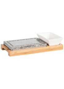 M&auml;ser M&auml;ser , Braun, Schwarz, Wei&szlig; , Holz, Stein, Keramik , Bambus , 27.5x13x2.5 cm , K&uuml;che, K&uuml;chenelektroger&auml;te, Tischgrills & Fondue, Raclette-Grills