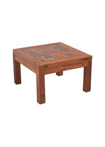 Gardenson , Braun , Holz , Teakholz , Hartholz , quadratisch , 70x45x70 cm , gastro- und objekttauglich, platzsparend ,