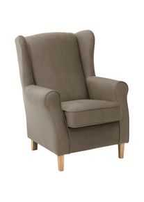 Max Winzer , Hellbraun , Textil , Buche , Streifen , 77x103x86 cm , Goldenes M, Made in Europe , Wohnzimmer, Sessel, Ohrensessel