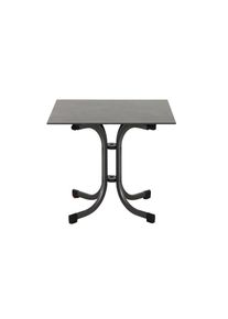 siena GARDEN , Anthrazit , Metall, Kunststoff, Holzwerkstoff , quadratisch , 80x71x80 cm , gastro- und objekttauglich, klappbar, wetterbest&auml;ndig , Gartenm&ouml;bel, Gartentische, Klapptische Garten