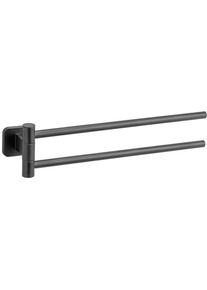 Wenko , Schwarz , Metall , rund , 5.5x9.5x43 cm , schwenkbar ,