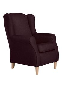 Max Winzer , Dunkelrot , Textil , Buche , 77x103x86 cm , Goldenes M, Made in Europe , Wohnzimmer, Sessel, Ohrensessel