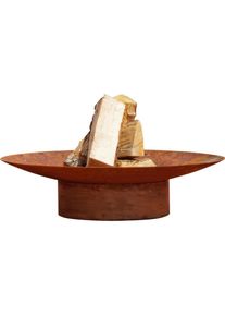 M&Ouml;BELIX M&ouml;belix , Rostfarben , Metall , 58x13.6x58 cm , Made in Europe, Handmade in Europe , abnehmbare Standf&uuml;&szlig;e, hitzebest&auml;ndig ,