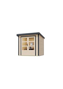 M&Ouml;BELIX M&ouml;belix , Anthrazit, Fichtefarben , Holz, Metall , 209x208x213 cm , Freizeit im Garten, Gartenbauten, Gartenh&auml;user