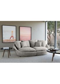 Trendmanufaktur , Dunkelgrau , Textil , 237x87x131 cm , Made in EU , R&uuml;cken echt , Wohnzimmer, Sofas & Couches, Sofas, Big Sofas