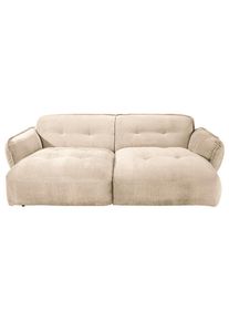 Trendmanufaktur , Creme , Textil , 285x87x184 cm , Made in EU , R&uuml;cken echt, Armteil links, Armteil rechts , Wohnzimmer, Sofas & Couches, Sofas, Big Sofas