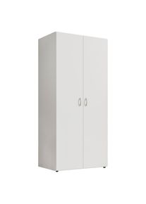 M&Ouml;BELIX M&ouml;belix , Wei&szlig; , Holzwerkstoff , 1 F&auml;cher , 0 Schublade(n) Schubladen , 81x177x51 cm , Schlafzimmer, Kleiderschr&auml;nke, Dreht&uuml;renschr&auml;nke