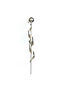 Gardenson , Silberfarben , Metall , zum Stecken , Freizeit im Garten, Gartenaccessoires