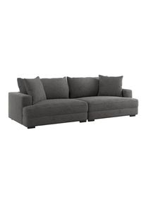Luca Bessoni , Dunkelgrau , Textil , F&uuml;llung: Schaumstoffflocken , 261x124 cm , Stoffauswahl , Wohnzimmer, Sofas & Couches, Sofas, Big Sofas