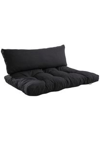 M&Ouml;BELIX M&ouml;belix , Schwarz , Textil , F&uuml;llung: Schaumstoff , 80x16x120 cm , b&uuml;gelfrei, formstabil, f&uuml;r den Au&szlig;enbereich geeignet , Gartenm&ouml;bel, Gartenm&ouml;belzubeh&ouml;r, Gartenpolster & Auflagen, Palettenkissen