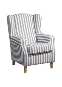 Max Winzer , Wei&szlig;, Hellbraun , Textil , Buche , Uni , 77x103x86 cm , Goldenes M, Made in Europe , Wohnzimmer, Sessel, Ohrensessel