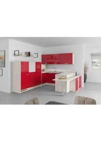 Impuls , Holzwerkstoff , 8 Schubladen , U-Form , 294x298 cm , K&uuml;che, K&uuml;chenbl&ouml;cke, K&uuml;chen in U-Form