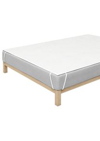 Schlafgut , Wei&szlig; , Textil , 140x200 cm , Hohenstein, AZO-frei, Made in Germany, Oeko-Tex&reg; Made IN Green , Fixierb&auml;nder an den Ecken, alternative Gr&ouml;&szlig;en erh&auml;ltlich , Schlafzimmer, Matratzen, Matratzenschoner