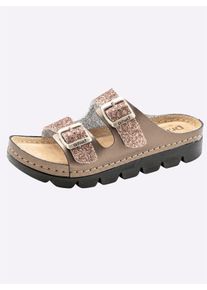 Dames Slippers in roos ,maat 36, Witt, 100% Runderleer