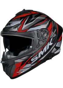 SMK Typhoon Rival, full face helmet , color: Matt Black/Red/Grey/Silver , size: L