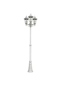 M&Ouml;BELIX M&ouml;belix , Wei&szlig; , Metall, Glas , Laterne , 58x220x55 cm , Beleuchtung, Au&szlig;enleuchten