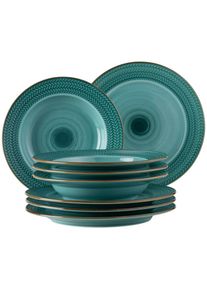 M&auml;ser M&auml;ser , Blau , Keramik , 30.5x30.5x22 cm , Kochen & Essen, Geschirr, Geschirrsets, Tafelservices