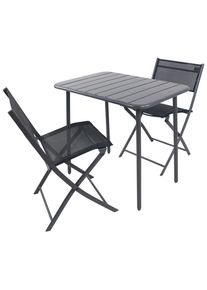 Ambia Garden , Schwarz , Metall, Kunststoff, Textil , regenabweisend, rostfrei, UV-best&auml;ndig, Stuhl klappbar , Gartenm&ouml;bel, Balkonm&ouml;bel, Balkonm&ouml;bel-Sets